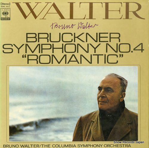 WALTER, BRUNO bruckner; symphony no.4 