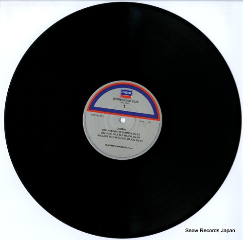 ASHKENAZY, VLADIMIR chopin; four ballardes/trois nouvelles etudes L20C-2025