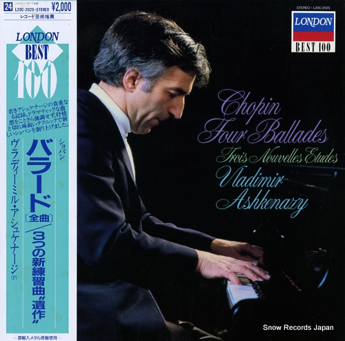 ASHKENAZY, VLADIMIR chopin; four ballardes/trois nouvelles etudes L20C-2025