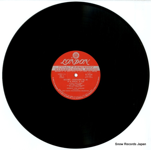 KARAJAN, HERBERT VON mozart; symphony no.40 in g minor, k.550 GT9126 - disc