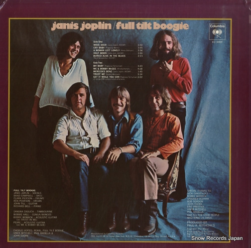 JOPLIN, JANIS pearl KC30322