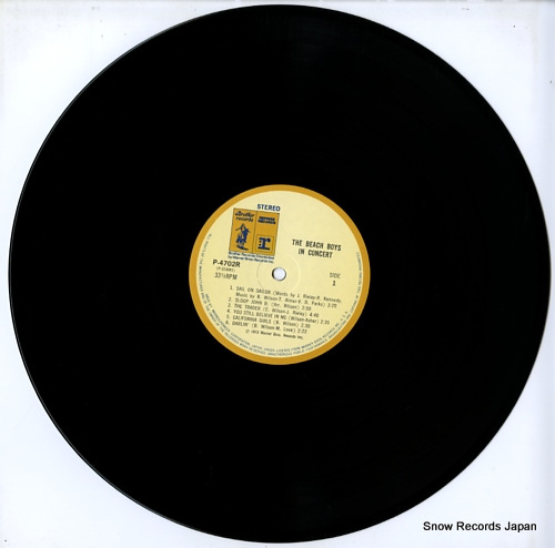 BEACH BOYS, THE the beach boys in concert P-4702-3R