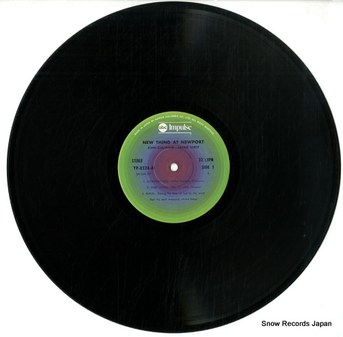 COLTRANE, JOHN new thing at newport YP-8524-AI