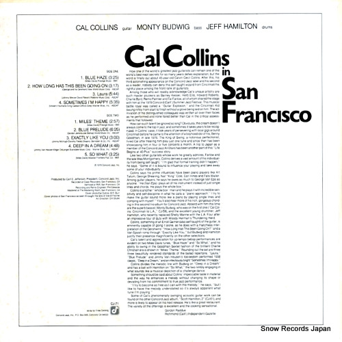 COLLINS, CAL cal collins in san francisco CJ-71