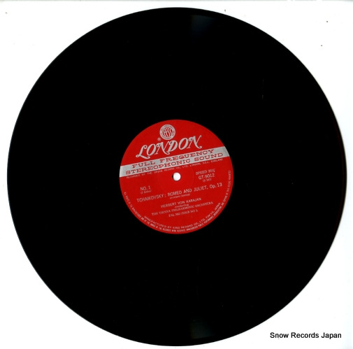 KARAJAN, HERBERT VON tchaikovsky; romeo and juliet GT9012