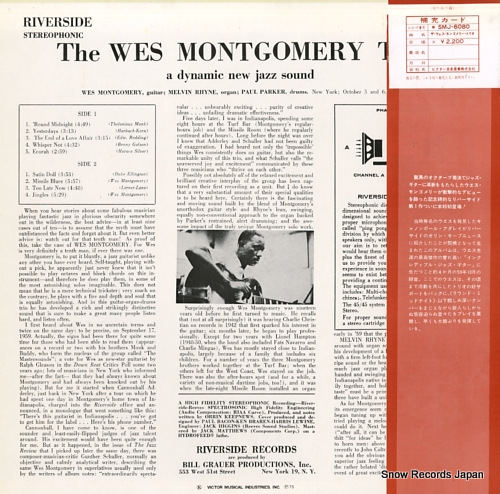 MONTGOMERY, WES the wes montgomery trio SMJ-6080