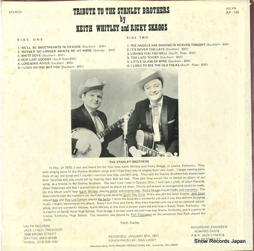 ۥåȥ꡼ȥåå tribute to the stanley brothers JLP-129