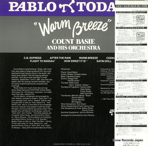 BASIE, COUNT warm breeze 28MJ3108