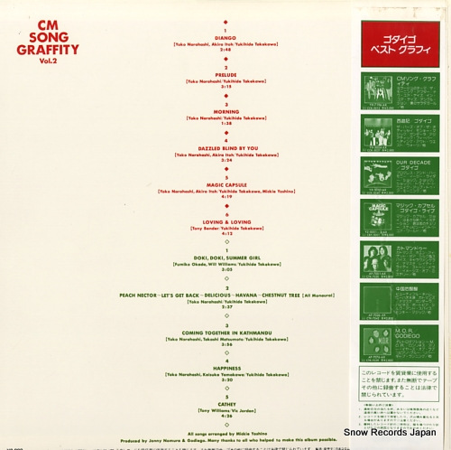 GODIEGO cm song graffity vol.2 AF-7122 - back cover