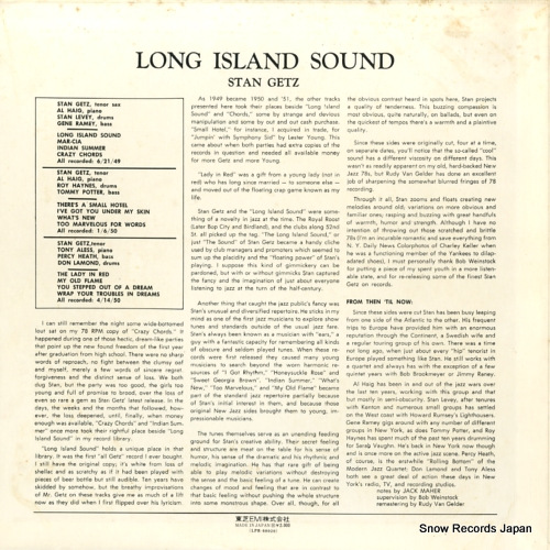 GETZ, STAN long island sound LPR-88020