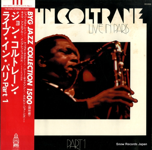 COLTRANE, JOHN live in paris part1 YX-2026