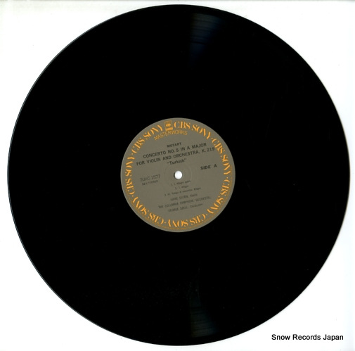 STERN, ISAAC mozart; violin concertos nos.5 