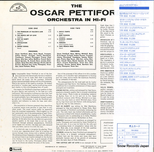 PETTIFORD, OSCAR orchestra in hi-fi YW-8502-AB