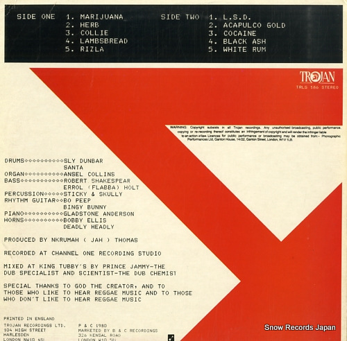 SLY AND THE REVOLUTIONARIES black ash dub TRLS186