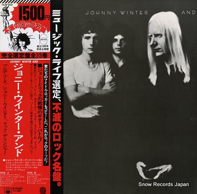 WINTER, JOHNNY johnny winter and 15AP622