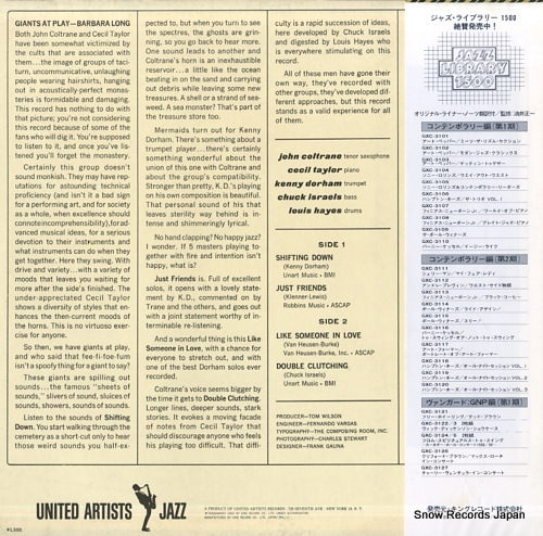 COLTRANE, JOHN coltrane time GXC3132