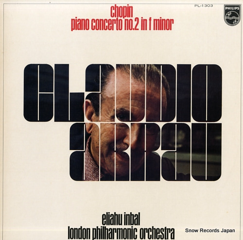 ARRAU, CLAUDIO chopin; piano concerto no.2 in f minor PL-1303