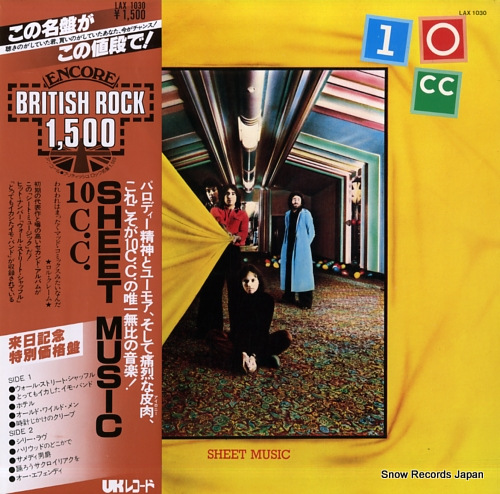 10CC sheet music LAX1030