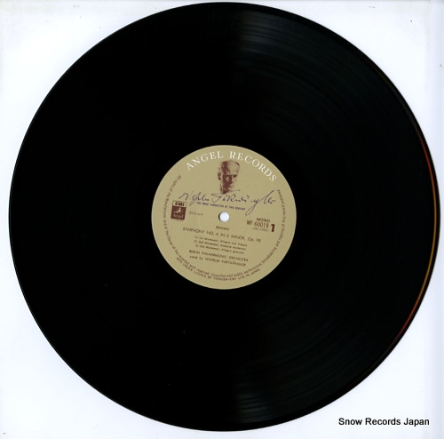 FURTWANGLER, WILHELM brahms; symphony no.4 in e minor WF-60019