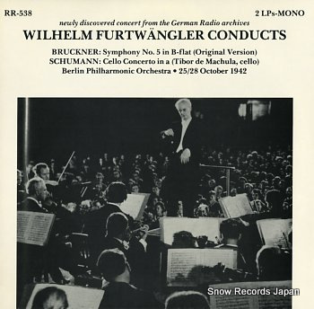 FURTWANGLER, WILHELM bruckner; symphony no.5 in b flat RR-538