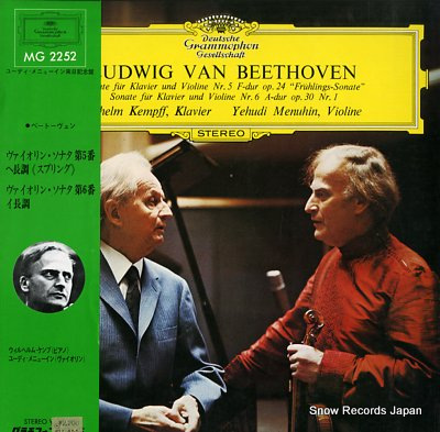KEMPFF, WILHELM beethoven; violinsonaten nr.5 und nr.6 MG2252