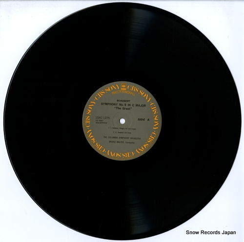 WALTER, BRUNO schubert; symphony no.9 in c major