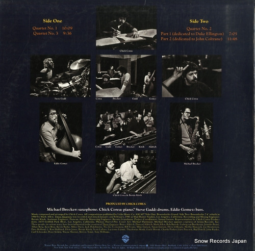 COREA, CHICK three quartets P-10998W