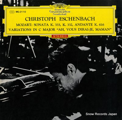 ESCHENBACH, CHRISTOPH mozart; sonata k.333, k.332 andante k.616 MG-2110