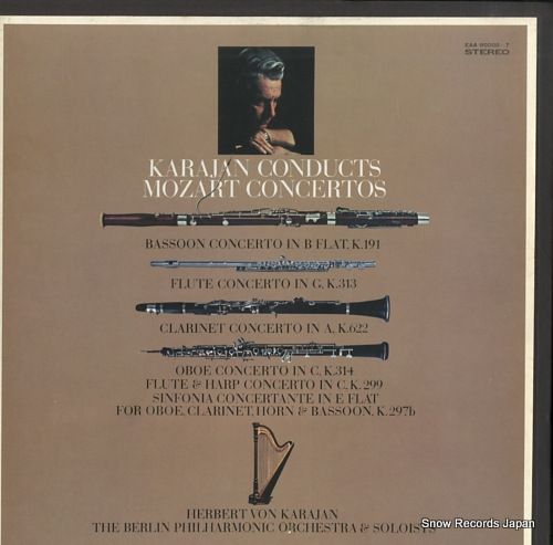 KARAJAN, HERBERT VON karajan conducts mozart concertos EAA-90005-7