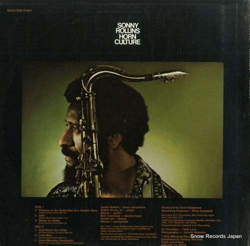 ROLLINS, SONNY horn culture M-9051