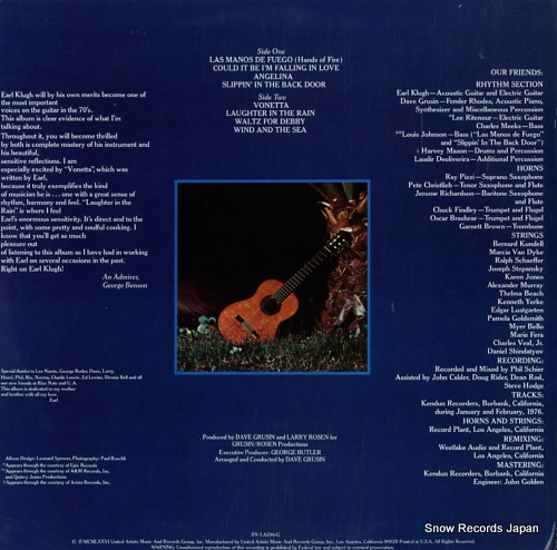 KLUGH, EARL earl klugh BN-LA596-G