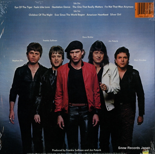 SURVIVOR eye of the tiger FZ38062 - back cover