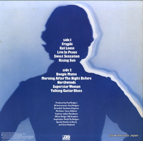 RODGERS, PAUL cut loose P-11389