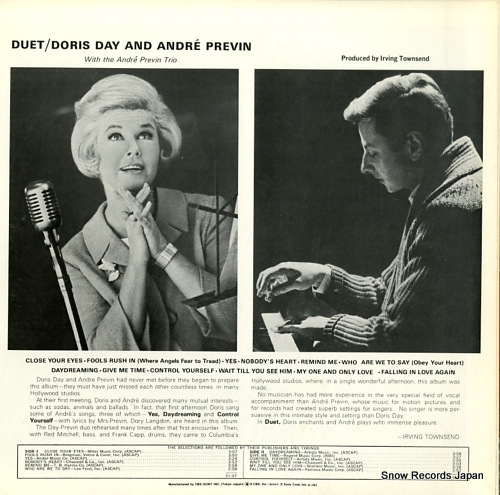 DAY, DORIS, AND ANDRE PREVIN duet SOPJ110
