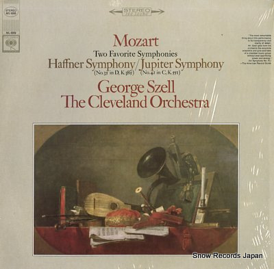 SZELL, GEORGE mozart; haffner symphony / jupiter symphony MS6969