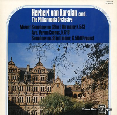 KARAJAN, HERBERT VON mozart; symphony no.39 & 38 AA-8648