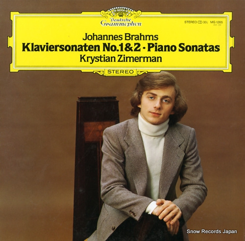 ZIMERMAN, KRYSTIAN brahms; piano sonatas no.1 & 2 MG1265