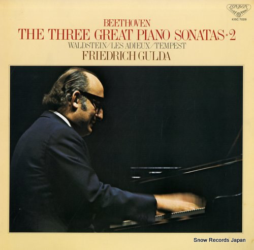 GULDA, FRIEDRICH beethoven; the three great piano sonatas 2 K15C-7029