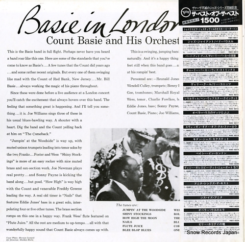 BASIE, COUNT basie in london MV4020 - back cover