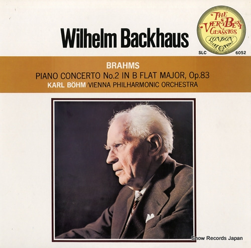 BACKHAUS, WILHELM brahms; piano concerto no.2 SLC6052