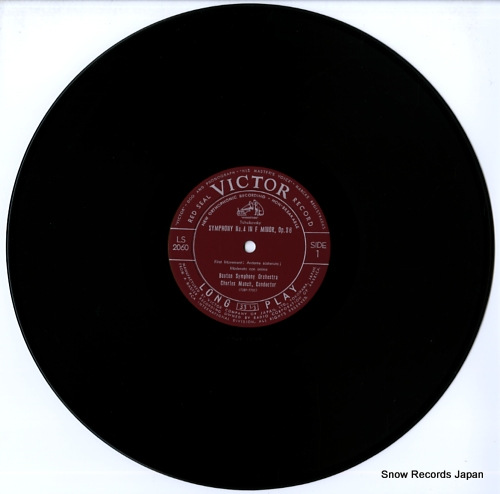 MUNCH, CHARLES tchaikovsky; symphony no.4 in f minor LS-2060