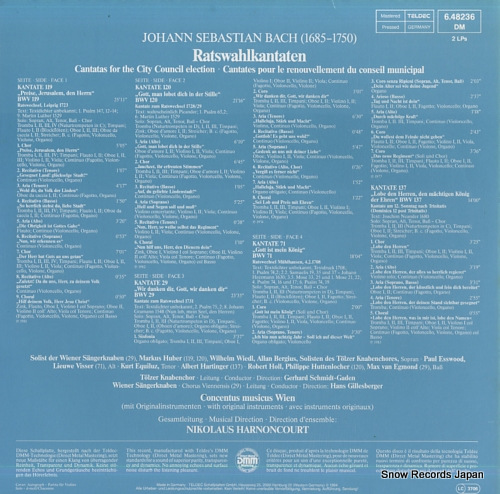 HARNONCOURT, NIKOLAUS bach; ratswahlkantaten / bach-edition vol.6 6.48236