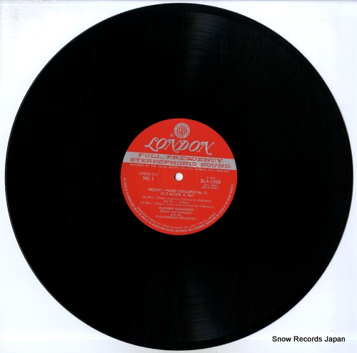 ASHKENAZY, VLADIMIR mozart; piano concerto no.21 &no.17 SLA1209