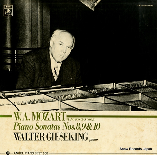 GIESEKING, WALTER mozart; piano sonatas (vol.3) EAC-70008