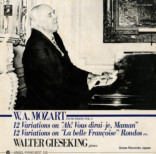 GIESEKING, WALTER mozart; piano pieces (vol.1) EAC-70044