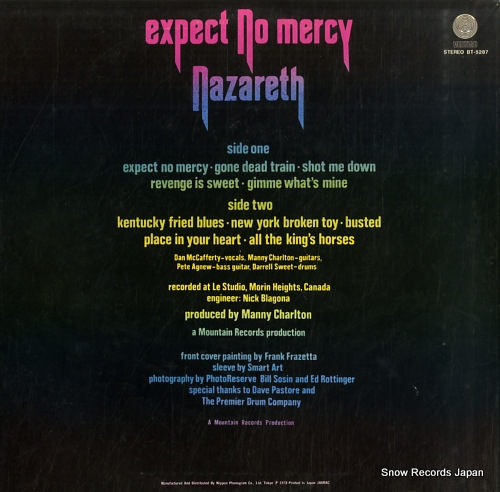 NAZARETH expect no mercy BT-5287