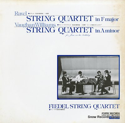 FIEDEL STRING QUARTET ravel; string quartet in f major FONC-5017