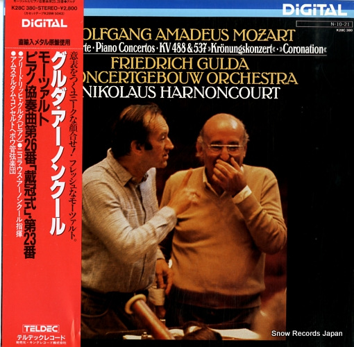 GULDA, FRIEDRICH mozart; piano concertos k.488 & 537 