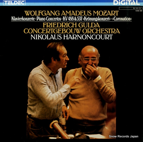 GULDA, FRIEDRICH mozart; piano concertos k.488 & 537 