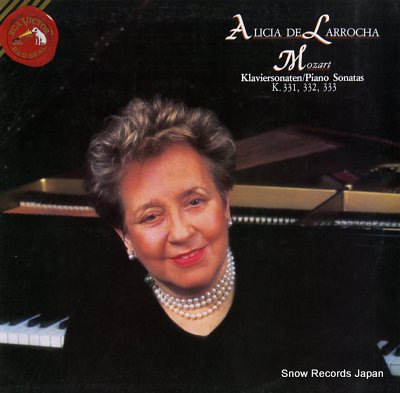 DE LARROCHA, ALICIA mozart; piano sonatas k.331, 332, 333 BRCL1001